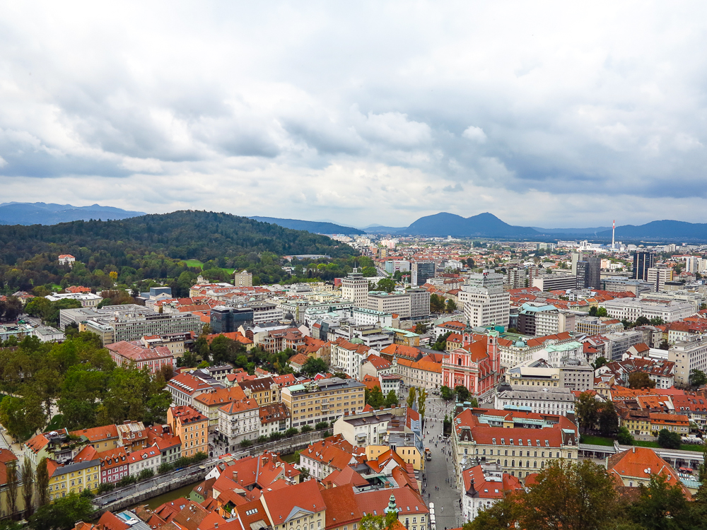 Ljubljana from Castle Tower