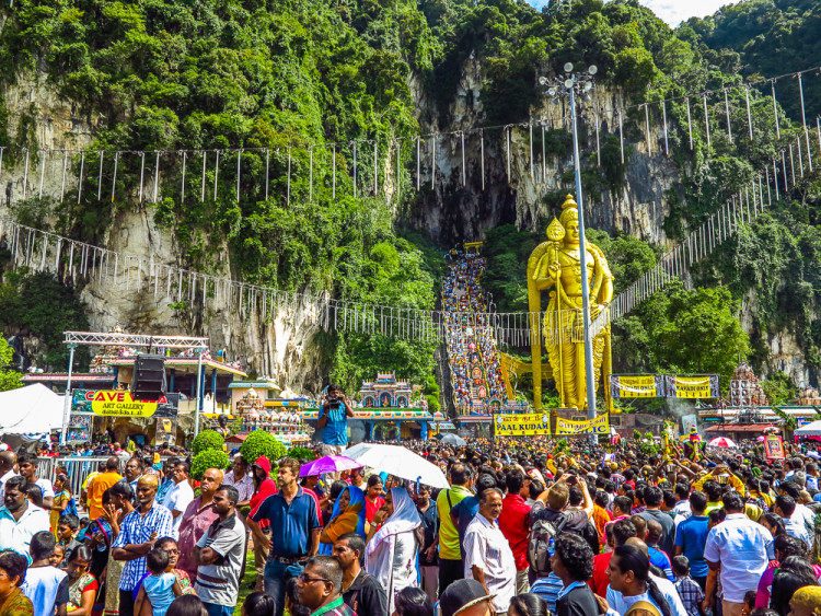 Throngs of worshippers